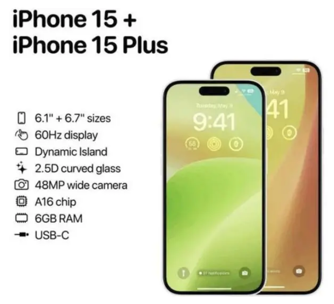 翼城苹果15维修服务分享iPhone15有哪些机型 